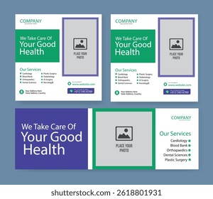  Medical Healthcare Social Media Post-Banner Design. Free Marketing Agency Social Media Post Or Social Media Template Vector Design