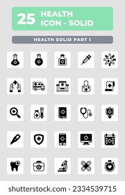 Medical Healthcare solid icon style design