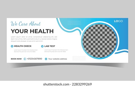  Medical healthcare timeline cover design template with gradient color