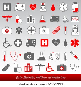 Medical And Healthcare Vector Icons