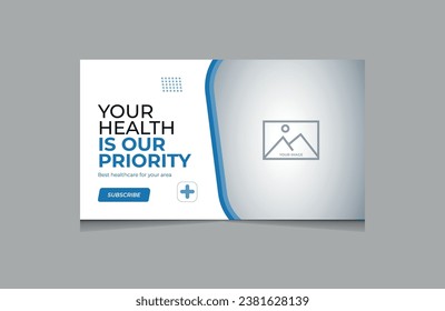 A Medical Healthcare YouTube Thumbnail Template
