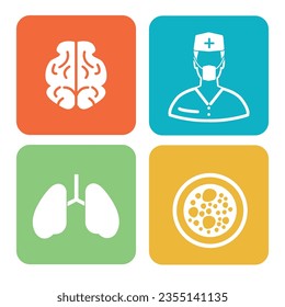 Medical And Healthy Care Vector Icon Set