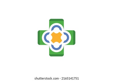 Medical and Healthy Colored Logo Vector