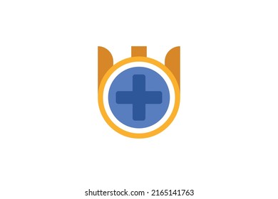 Medical and Healthy Colored Logo Vector