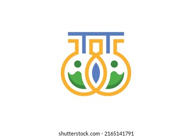 Medical and Healthy Colored Logo Vector