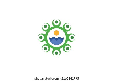 Medical and Healthy Colored Logo Vector