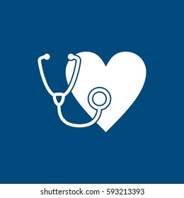 medical heart icon vector
