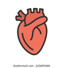 Medical Heart Icon vector image. Suitable for mobile apps, web apps and print media.