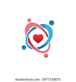 Medical Heart logo icon vector template. Medical logo with Heart