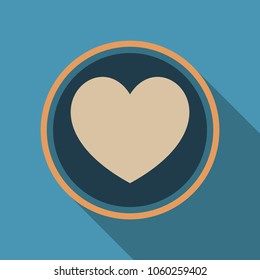 Medical heart pill sign icon. Pharmacy medicine drug symbol.