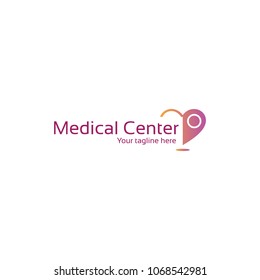 Medical heart point logo