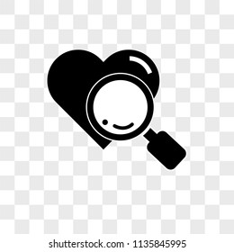 Medical heart scan vector icon on transparent background, Medical heart scan icon