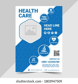 Medical or heath care center flyer design