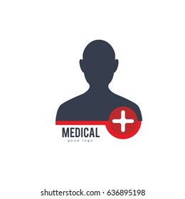 Medical Heath Care Simple Icon Logo Design Template