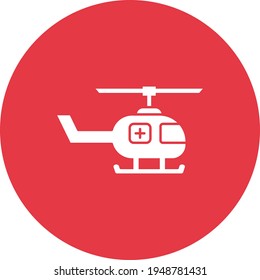 Medical Helicopter Icon vector image. Can be used for Medical. Suitable for mobile apps, web apps and print media.