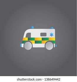 Medical help / ambulance, vector illustration
