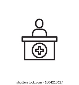 medical help desk icon design