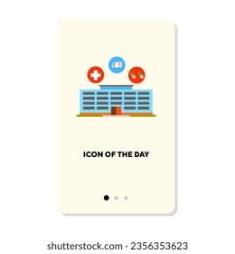 Medical help flat vector icon. Hospital isolated sign. Medicine, healthcare, first aid concept. Vector illustration symbol elements for web design