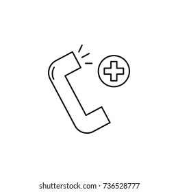 Medical help icon on white background
