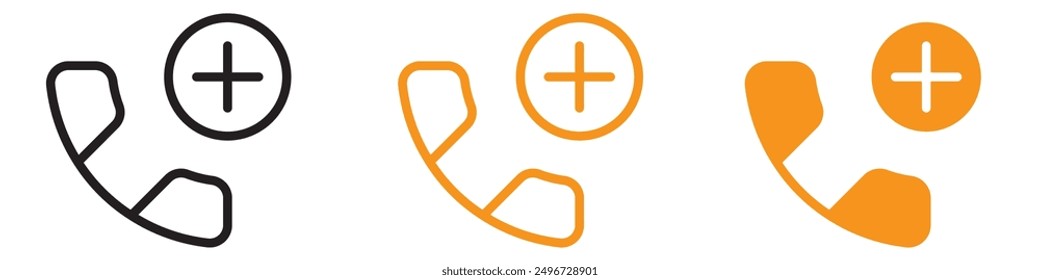 Conjunto de iconos de ayuda médica Ilustraciones de emergencia y asistencia para proyectos de atención médica