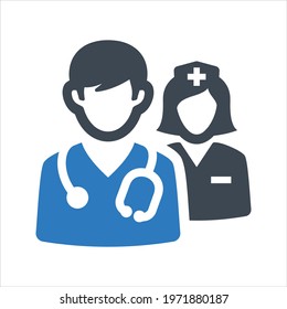 Medical help icon, vector and glyph