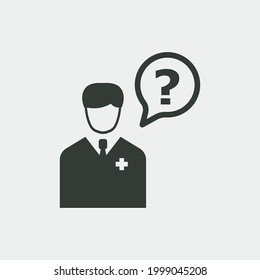  Medical help vector icon illustration sign 