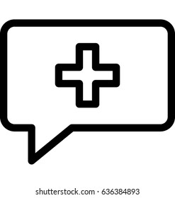 Medical Helpline Vector Icon