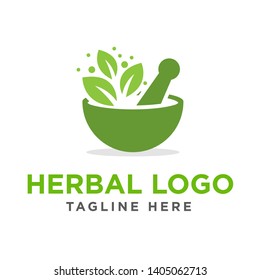 medical - herbal logo vector template