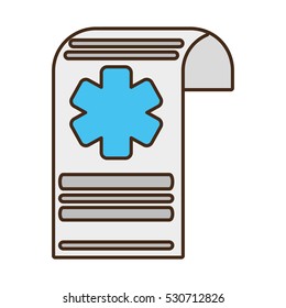 medical history file report design vector illustration eps 10