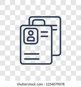 Medical history icon. Trendy linear Medical history logo concept on transparent background from Health and Medical collection