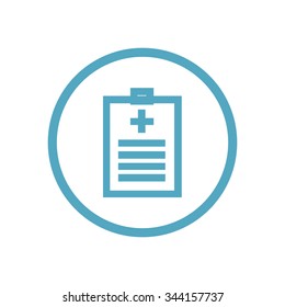 Medical History Icon. Vector Illustration