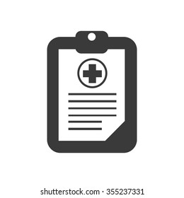 Medical History Icon. Vector Illustration