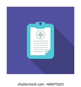 medical history icon. vector illustration