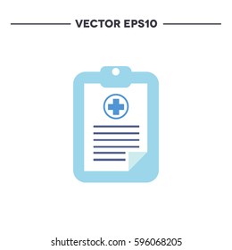 medical history icon. vector illustration