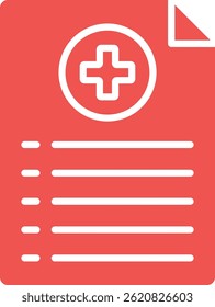 Medical History vector icon. Can be used for printing, mobile and web applications.