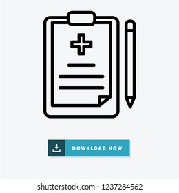 Medical historyvector icon