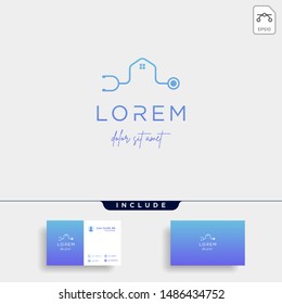 Medical Home Logo Vector Design Icon Sign