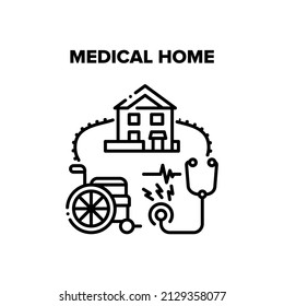 Medical Home Vector Icon Concept Medical Stock Vector (Royalty Free ...