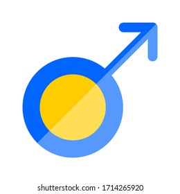 Medical Hospital Blue Flat Design Icon