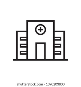 Medical Hospital Flat Vector Icon 