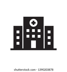Medical Hospital Flat Vector Icon 