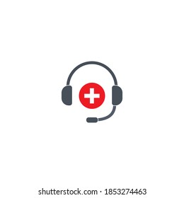 Medical Hotline Icon Isolated On White Background.