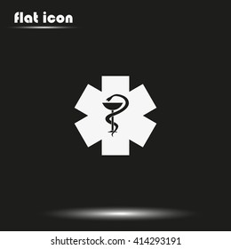 Medical icon. Ambulance symbol.