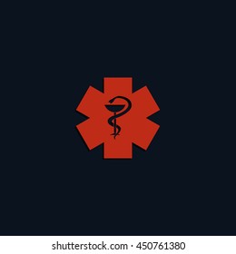 Medical icon. Ambulance symbol.