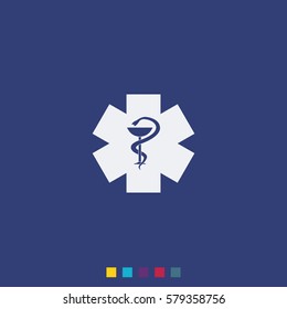 Medical icon. Ambulance symbol.