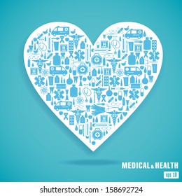 Medical icon background.