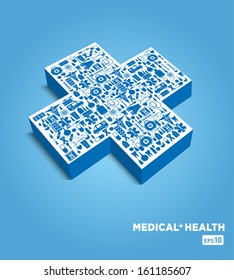 Medical icon background.