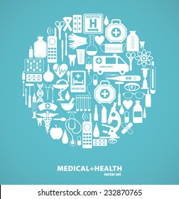 Medical icon background.