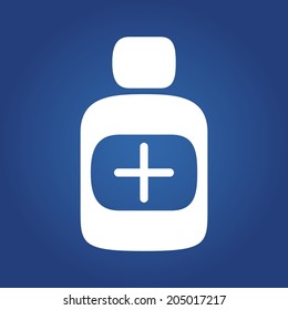 medical icon - bottle of medicine