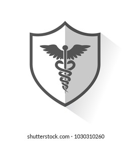 Medical Icon - Caduceus - Rod of Hermes